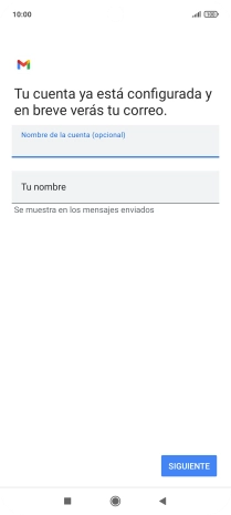 Pulsa Tu nombre e introduce el nombre del remitente.
