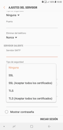Pulsa Ninguna para desactivar la función.