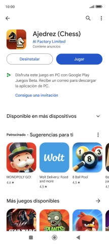Pulsa la tecla de inicio para terminar y regresar a la pantalla de inicio.