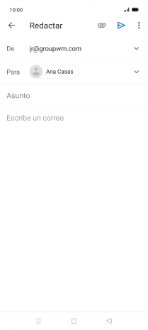 Pulsa Asunto e introduce el asunto deseado.