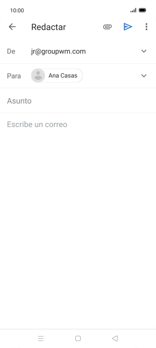 Pulsa Asunto e introduce el asunto deseado.