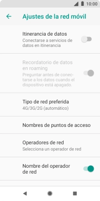Pulsa el indicador junto a 