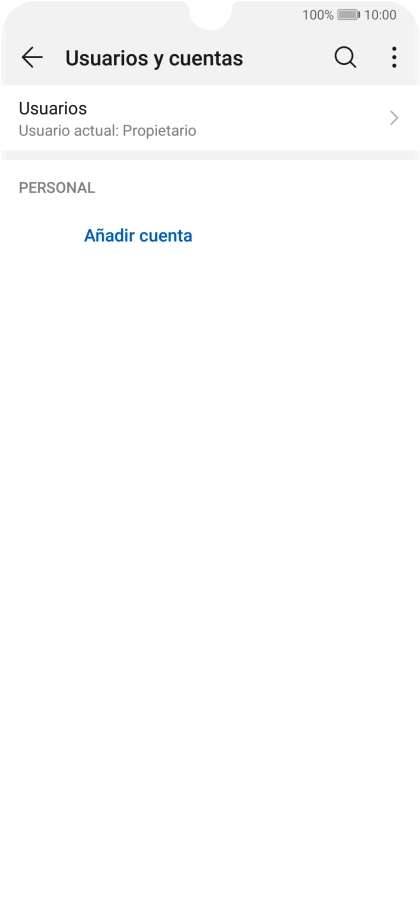 Pulsa Añadir cuenta.