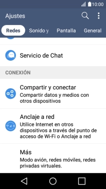 Pulsa Anclaje a red.