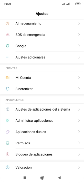Pulsa Ajustes adicionales.