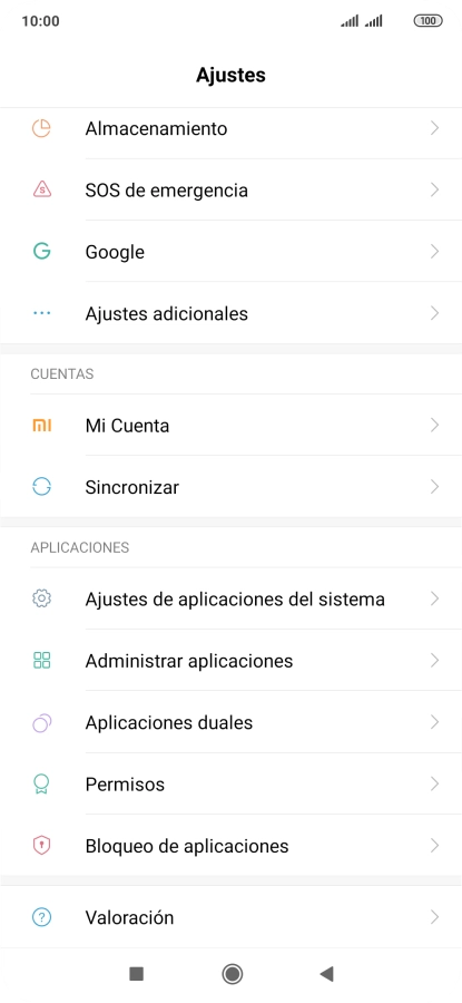 Pulsa Ajustes adicionales.