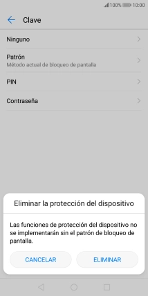 Pulsa ELIMINAR.