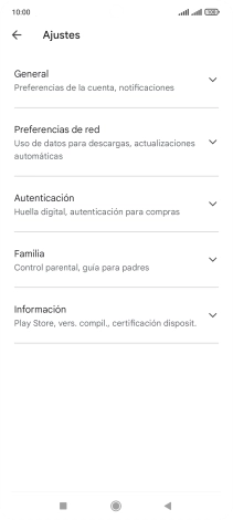 Pulsa Preferencias de red.