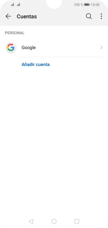 Pulsa la cuenta deseada.