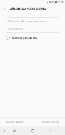 Pulsa Dirección de correo electrónico e introduce tu dirección de correo electrónico.