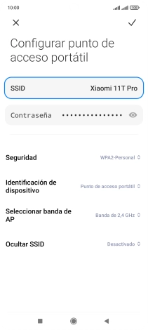 Pulsa Contraseña e introduce una contraseña.