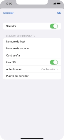 Pulsa el indicador junto a 