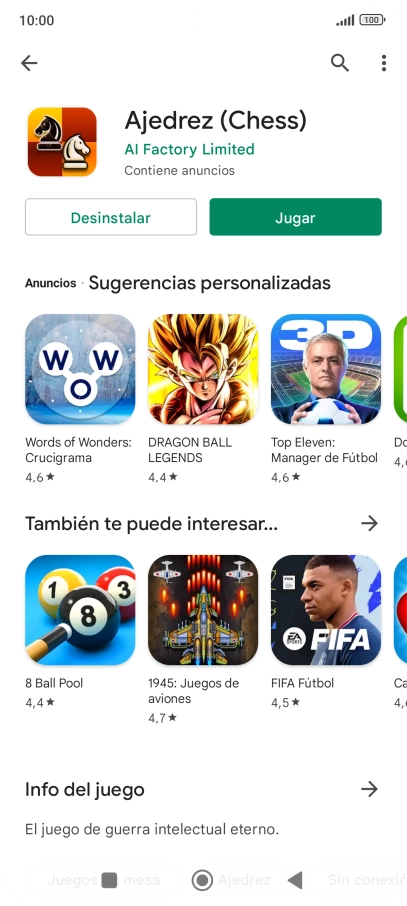 Pulsa la tecla de inicio para terminar y regresar a la pantalla de inicio.