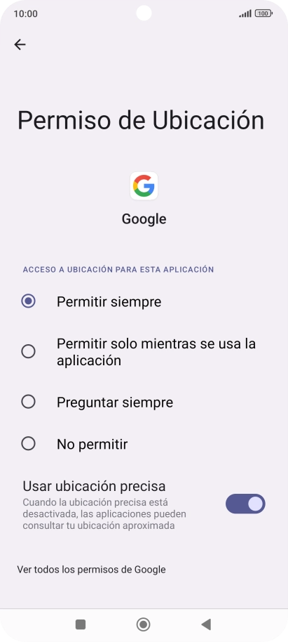 Pulsa el ajuste deseado.