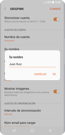 Introduce el nombre deseado y pulsa OK.