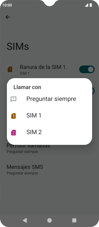 Pulsa el ajuste deseado.