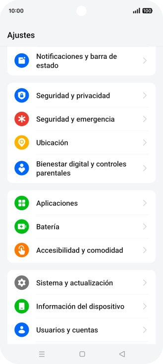 Pulsa Seguridad y privacidad.