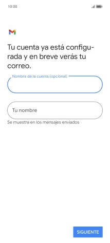 Pulsa Tu nombre e introduce el nombre del remitente.