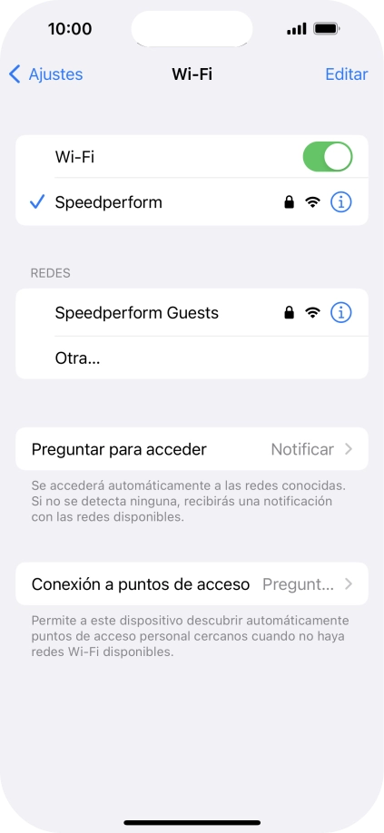 Desliza el dedo hacia arriba desde la parte inferior de la pantalla para terminar y volver a la pantalla de inicio.