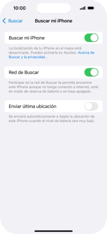 Pulsa el indicador junto a 