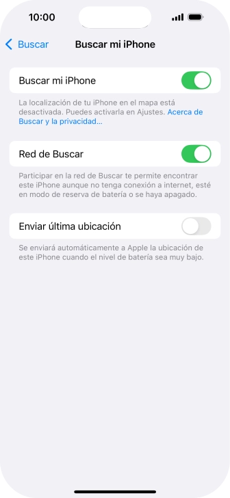 Pulsa el indicador junto a 
