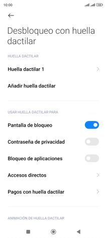 Pulsa el indicador junto a los ajustes deseados para activarlos o desactivarlos. Pulsa el indicador junto a los ajustes deseados para activarlos o desactivarlos.