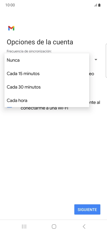 Pulsa el ajuste deseado.