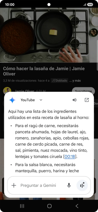 La respuesta de Gemini a tu pregunta se visualiza ahora en la pantalla.