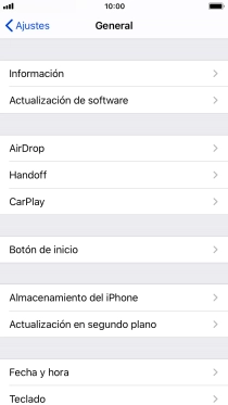Pulsa Actualización en segundo plano. Pulsa Actualización en segundo plano.