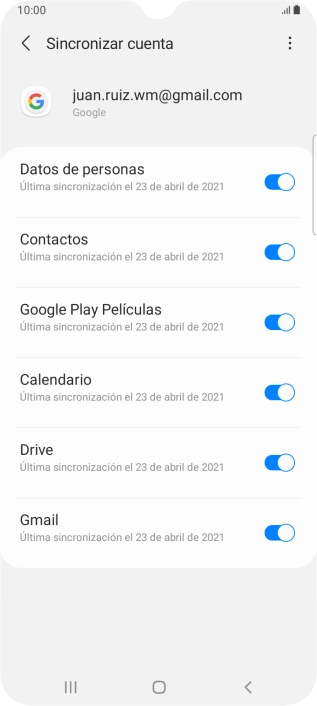Pulsa la tecla de inicio para terminar y regresar a la pantalla de inicio.