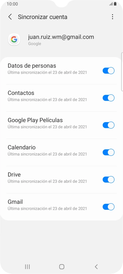 Pulsa la tecla de inicio para terminar y regresar a la pantalla de inicio.