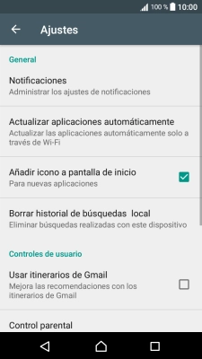 Pulsa Actualizar aplicaciones automáticamente.