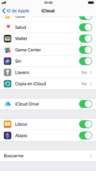 Pulsa Copia en iCloud.