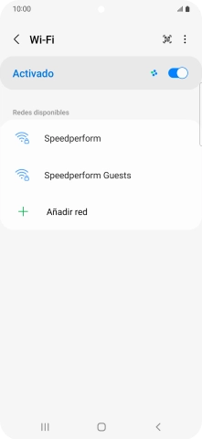 Pulsa la red wifi deseada.