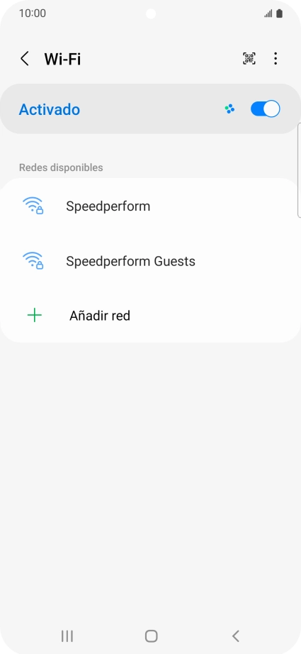 Pulsa la red wifi deseada.