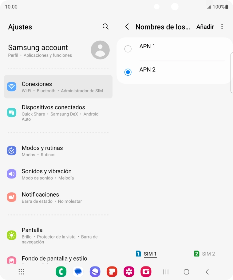 Pulsa la tecla de inicio para terminar y regresar a la pantalla de inicio.