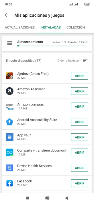 Pulsa la app deseada. Pulsa la app deseada.