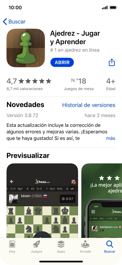 Desliza el dedo hacia arriba desde la parte inferior de la pantalla para terminar y volver a la pantalla de inicio.