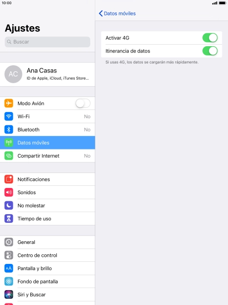 Pulsa el indicador junto a 