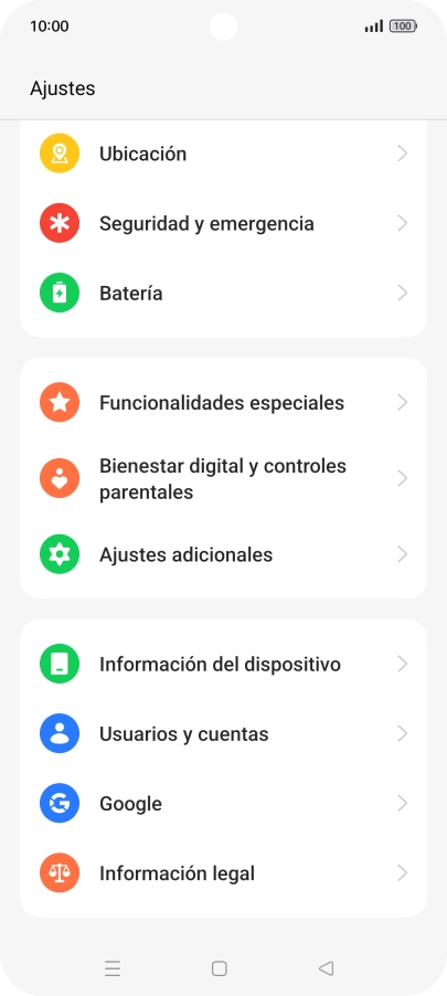 Pulsa Ajustes adicionales.