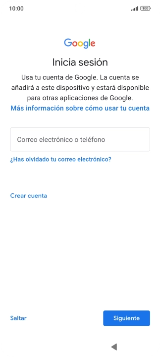 Sigue las indicaciones de la pantalla para terminar la activación. Sigue las indicaciones de la pantalla para terminar la activación.