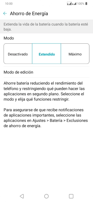 Pulsa la tecla de inicio para terminar y regresar a la pantalla de inicio.
