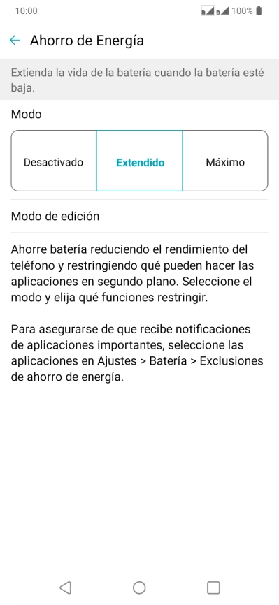 Pulsa la tecla de inicio para terminar y regresar a la pantalla de inicio.