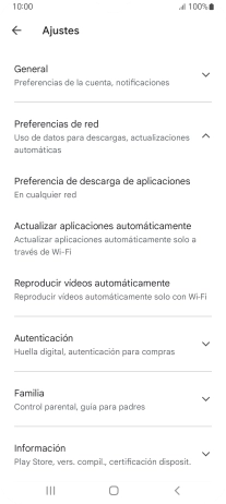 Pulsa Actualizar aplicaciones automáticamente.