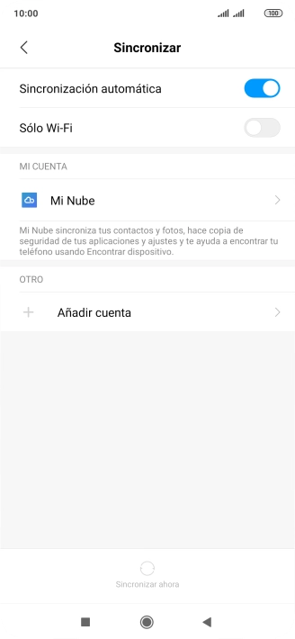Pulsa Añadir cuenta.
