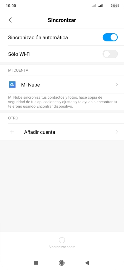 Pulsa Añadir cuenta.