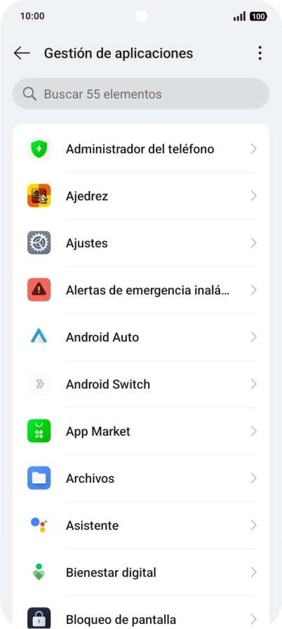 Pulsa la app deseada.