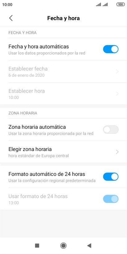 Pulsa el indicador junto a 