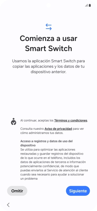 Pulsa Siguiente.