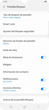 Pulsa Tipo de bloqueo de pantalla e introduce el código de seguridad extra que has creado anteriormente.